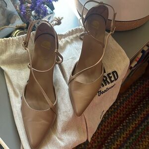 Bared Footwear Rosella tan leather heels